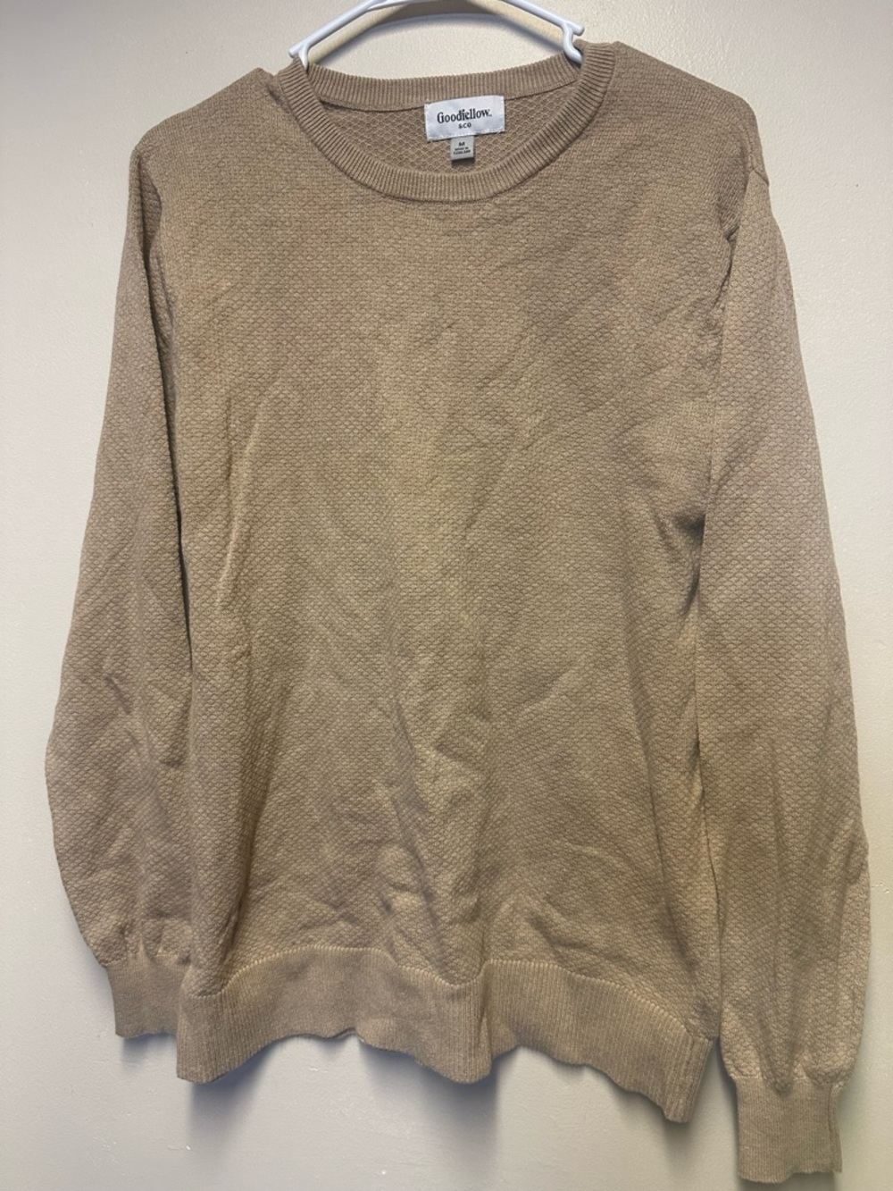 Goodfellow & Co Men’s Beige Crewneck Sweater